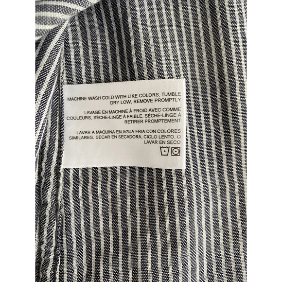 AG Adriano Goldschmied Button Up Shirt Gray Japanese Cotton Mens Large